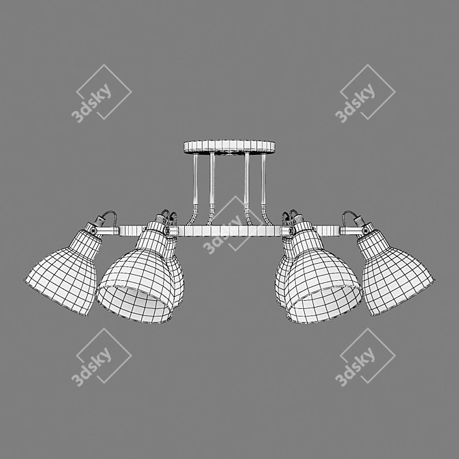 Stunning Acrobata Lightstar Chandelier 3D model image 4