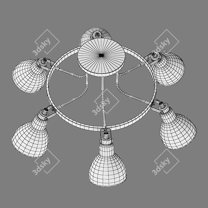 Stunning Acrobata Lightstar Chandelier 3D model image 5