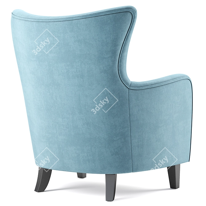 Arabella Floral Club Chair - Christopher Knight Home 3D model image 3