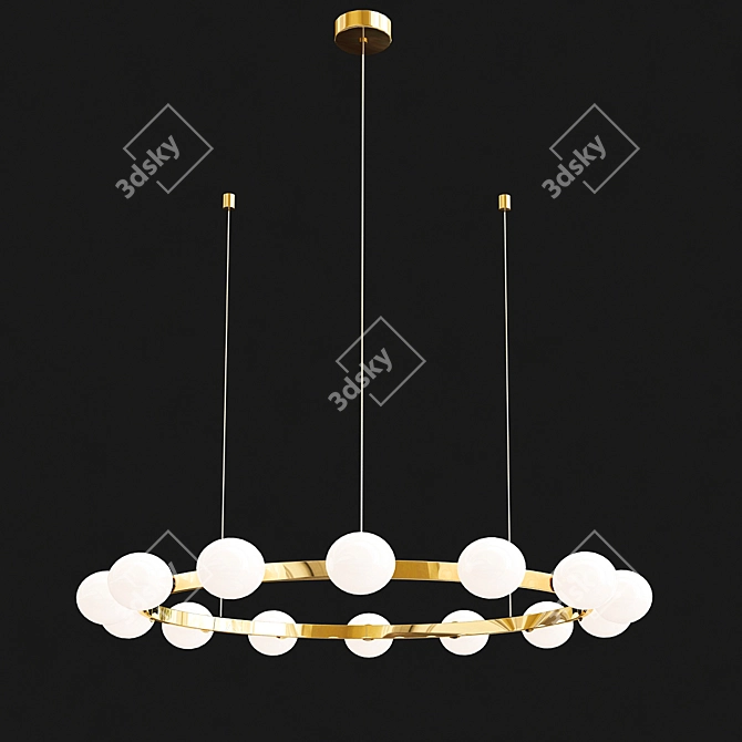 Destiny CH Pendant Light 3D model image 2