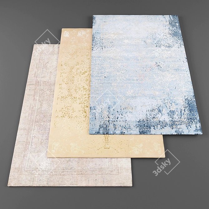 High-Resolution Rugs Set 3D model image 1