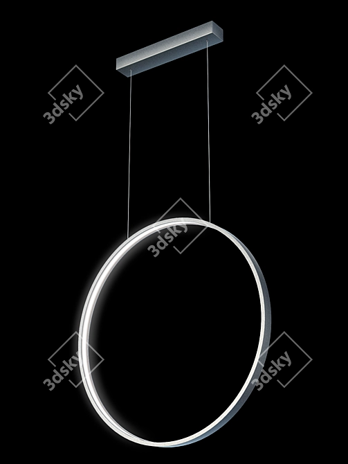 Modern Minimalist LED Chandelier 3D model image 1