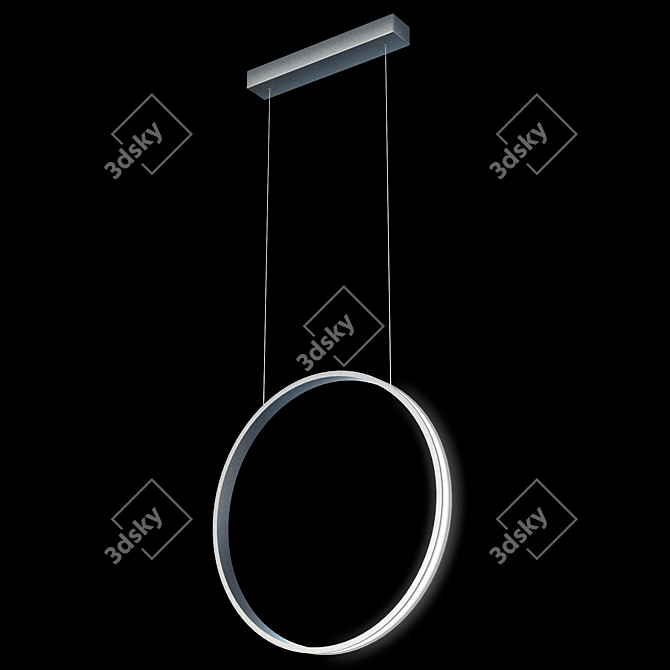 Modern Minimalist LED Chandelier 3D model image 11