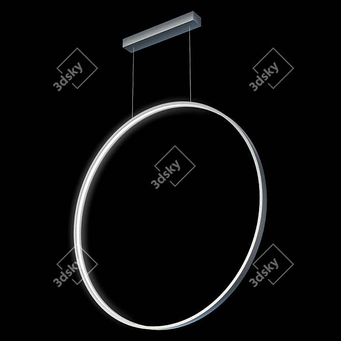 Modern Minimalist LED Chandelier 3D model image 13