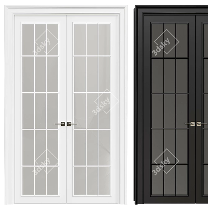 Sleek Interior Door 3D model image 1