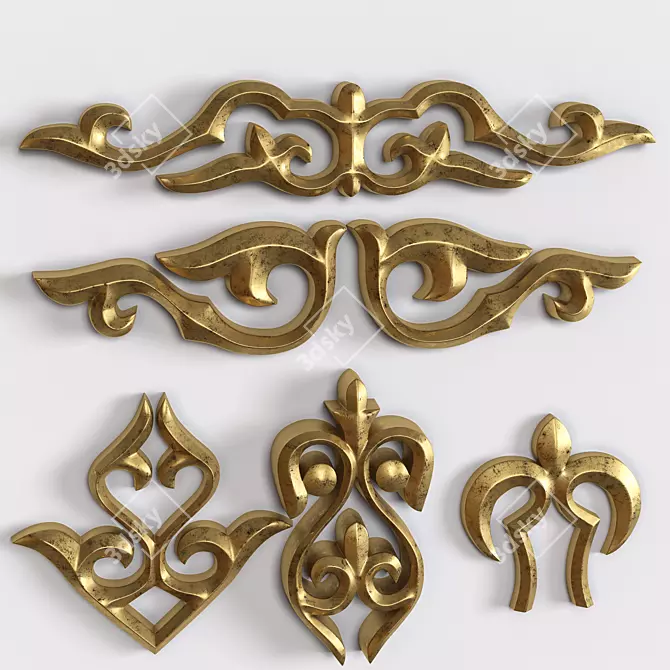 Elegant Trim Ornament for Enhancing Decor 3D model image 1