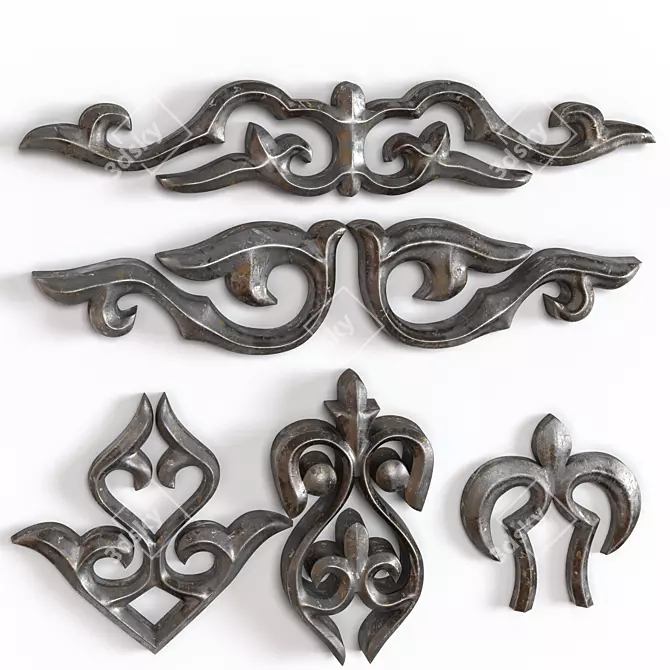 Elegant Trim Ornament for Enhancing Decor 3D model image 2