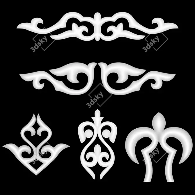 Elegant Trim Ornament for Enhancing Decor 3D model image 3