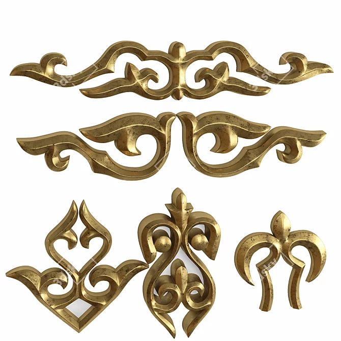 Elegant Trim Ornament for Enhancing Decor 3D model image 6