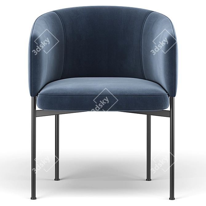 Sleek Bonnet Dining Chair: Timeless Elegance 3D model image 3