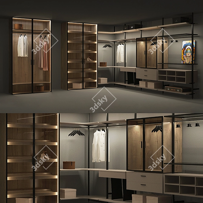 raumplus: Versatile Interior System and Wardrobes 3D model image 3