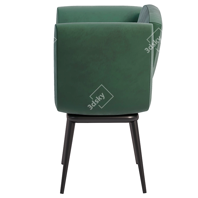 Modern Armchair with 3DMax 2014 3D model image 4