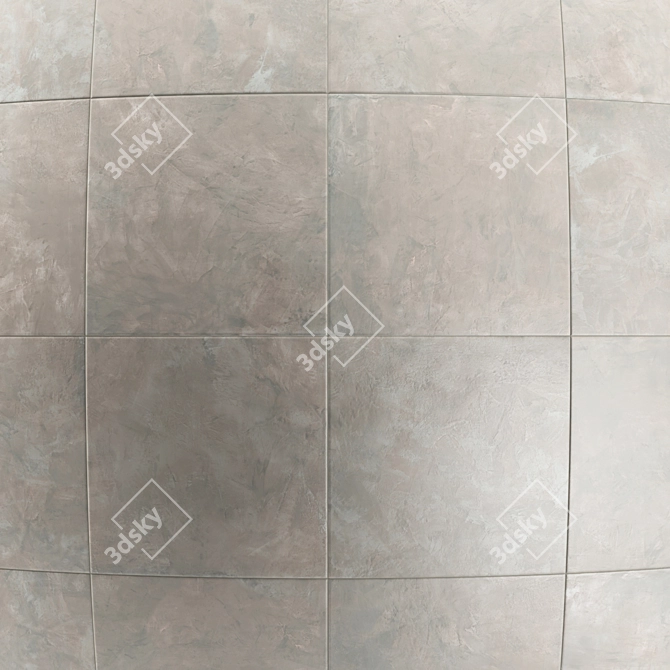 Wing Cement Tile: Diverse Textures in High Quality 3D model image 2