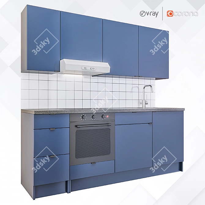 IKEA Kitchen Collection #3 3D model image 1