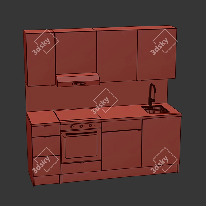 IKEA Kitchen Collection #3 3D model image 5