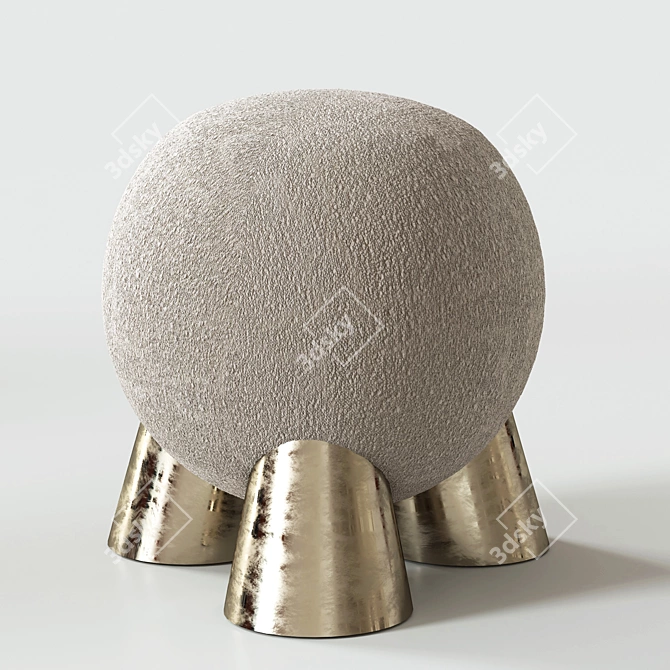 Stylish Ottomans by Pietro Franceschini 3D model image 4