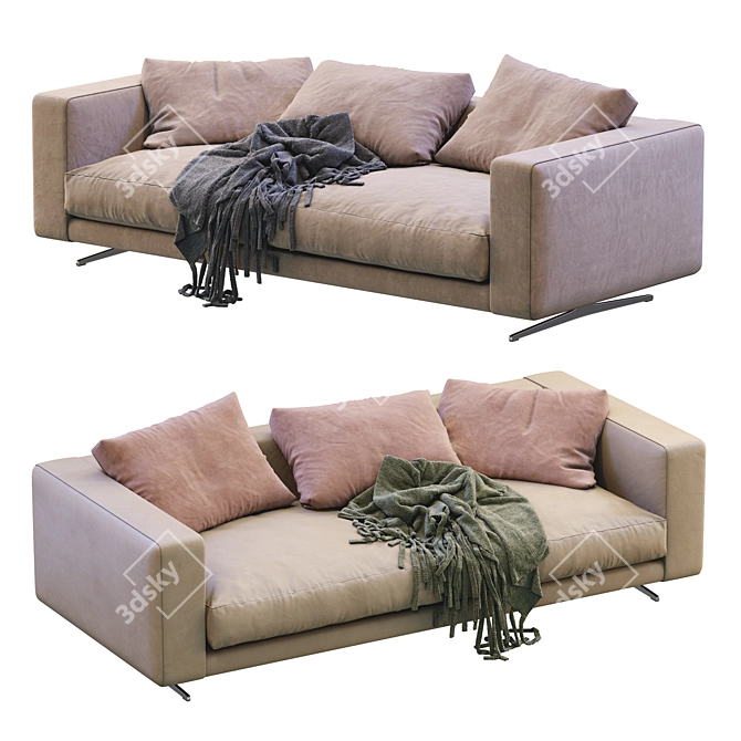 Modern Flexform Campiello Sofa 3D model image 6