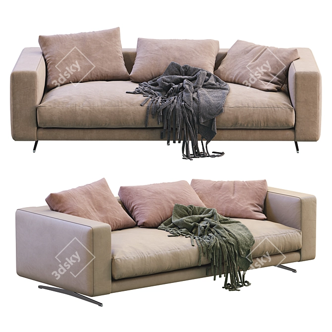 Modern Flexform Campiello Sofa 3D model image 7