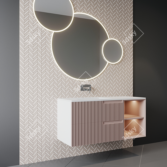 Luxury Bath Set: Stunning Design 3D model image 2