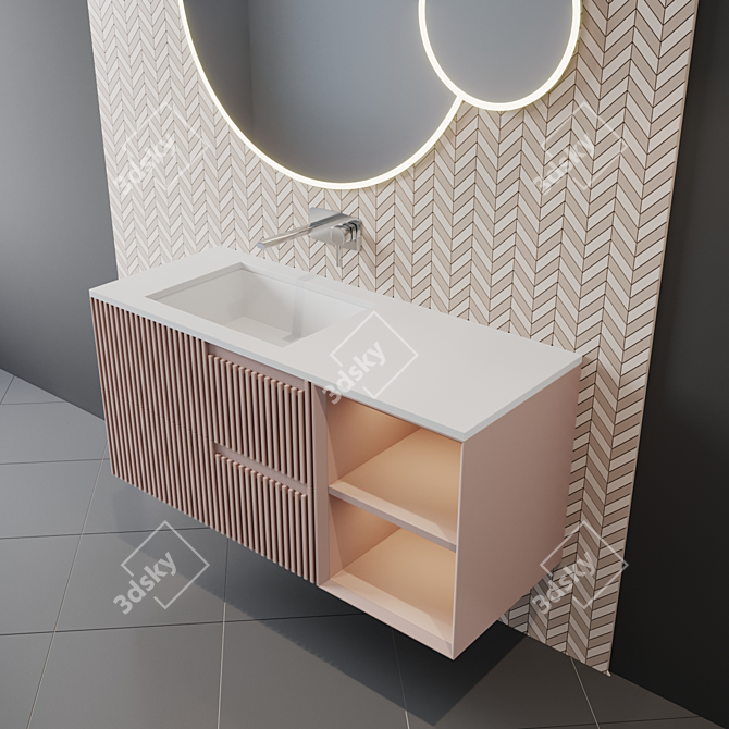 Luxury Bath Set: Stunning Design 3D model image 4