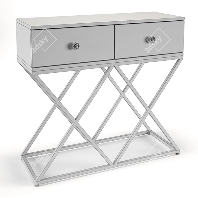 Elegant OM "Giusto" Dressing Table 3D model image 2