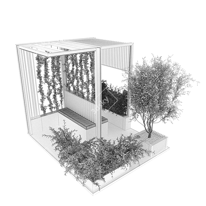 Premium Plant Collection Vol. 208 3D model image 6