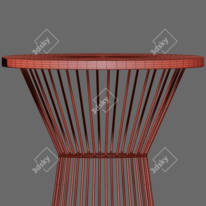 Lily Bar Stool Table: Stylish and Functional 3D model image 7