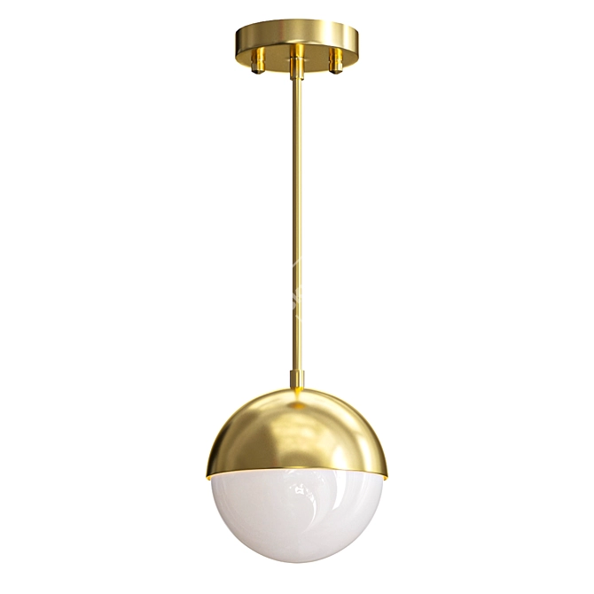 Elegant Sphere Pendant Light 3D model image 1