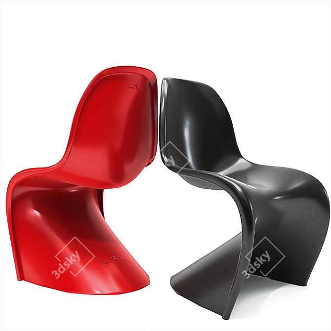 Vitra Panton Chair: Stylish and Versatile 3D model image 2