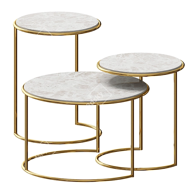 Sleek & Stylish: 10 Modern Coffee Tables 3D model image 1