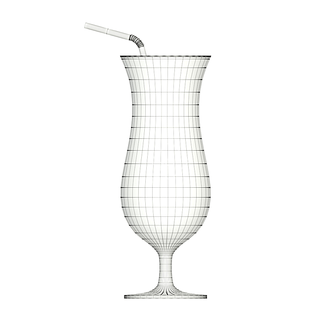 Luminous Cocktail Glass Set 3D model image 3