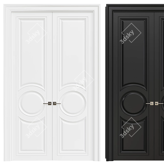 Title: Sleek Interior Door 3D model image 1