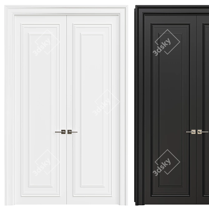 Modern Interior Door 3D model image 1