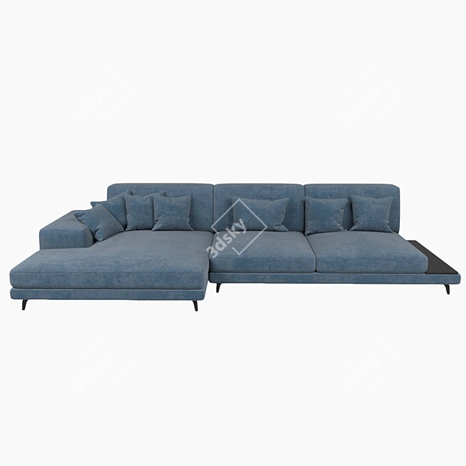 Feza: Stylish and Luxurious Corner Sofa 3D model image 4