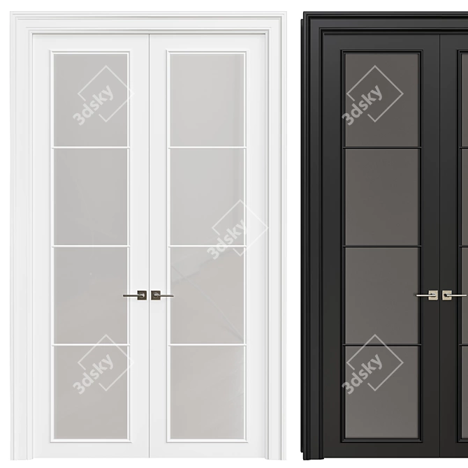 Sleek Interior Door- 3D Model Bundle | Render Vray + 2013 obj Max 3D model image 1