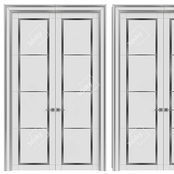 Sleek Interior Door- 3D Model Bundle | Render Vray + 2013 obj Max 3D model image 2