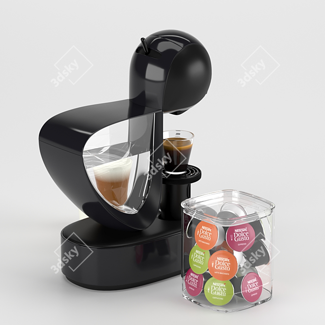 Compact Coffee Machine Nescafe Dolce Gusto 3D model image 5