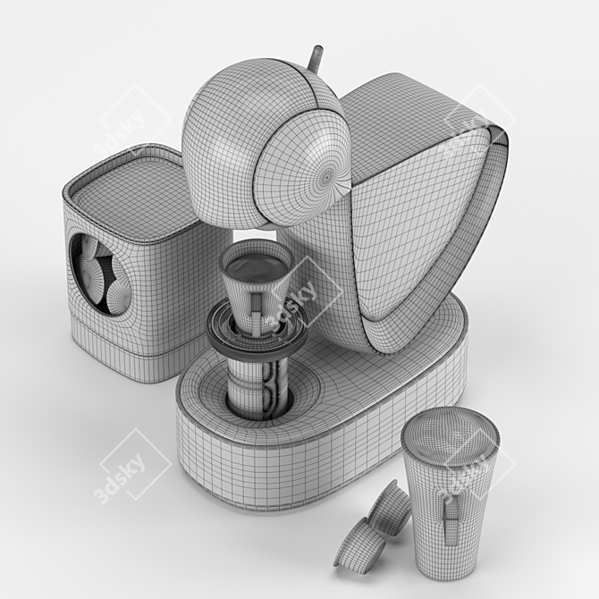 Compact Coffee Machine Nescafe Dolce Gusto 3D model image 7