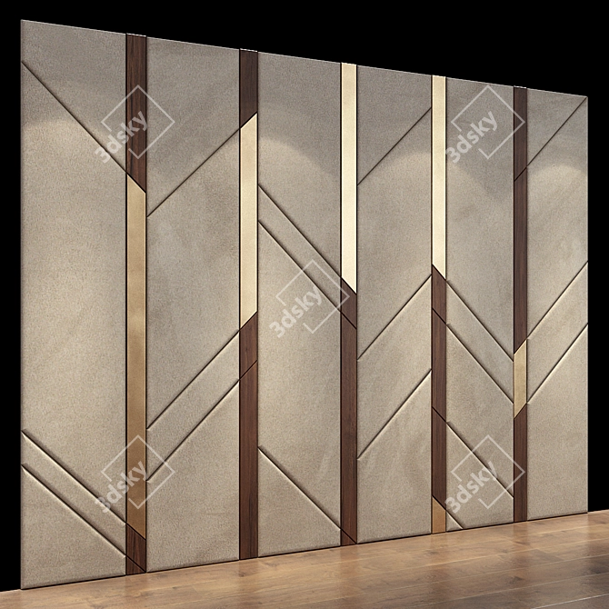 Modern Wall Panel 36 3D model image 1