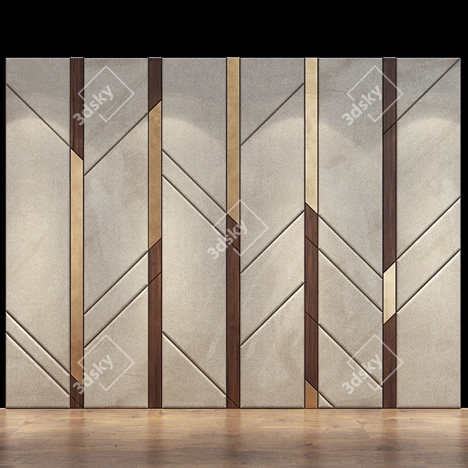 Modern Wall Panel 36 3D model image 5