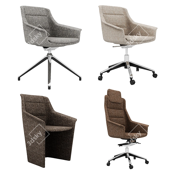 Jera Designer Chairs: Timeless Elegance for Modern Spaces 3D model image 3