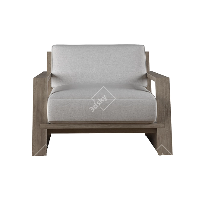 Luxurious RH TROPEA Lounge Chair 3D model image 4