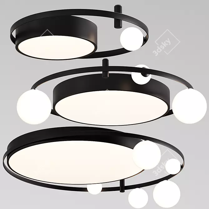 Modern Ceiling Lamp - Various Sizes 3D model image 1