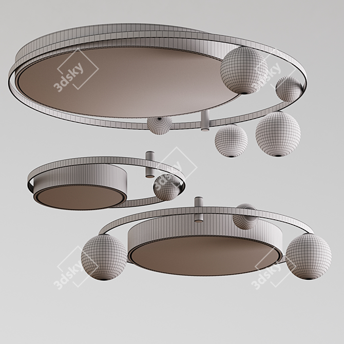 Modern Ceiling Lamp - Various Sizes 3D model image 2