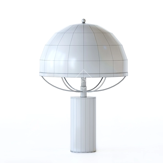 Modern Marble Umbrella Table 3D model image 8