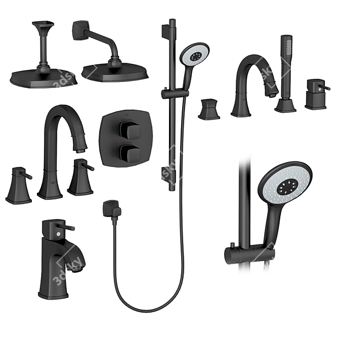 Grohe Grandera Bathroom Set 3D model image 5