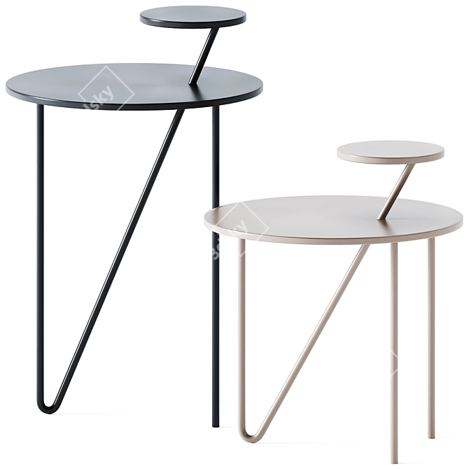 Elegant Passante Coffee Tables: Perfect Blend of Style and Function 3D model image 1