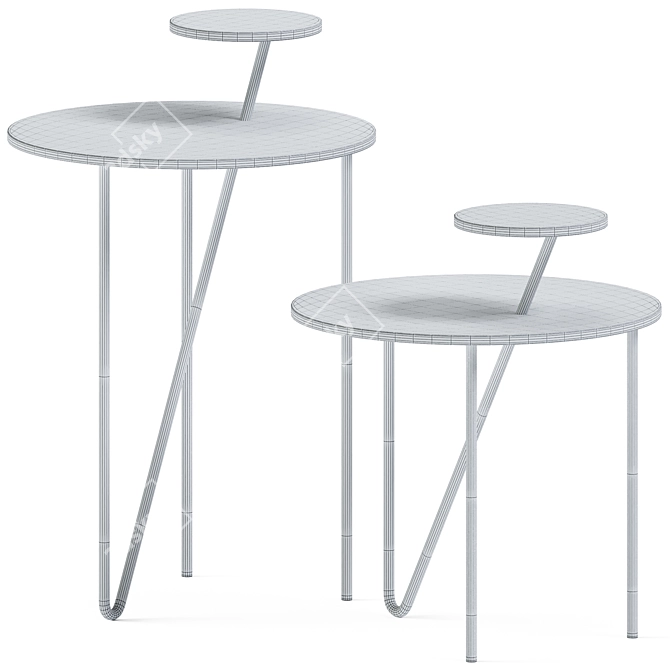 Elegant Passante Coffee Tables: Perfect Blend of Style and Function 3D model image 3