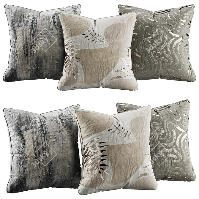 Chic Cushions for Elegant Decor 3D model image 1