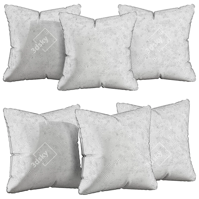 Chic Cushions for Elegant Decor 3D model image 2